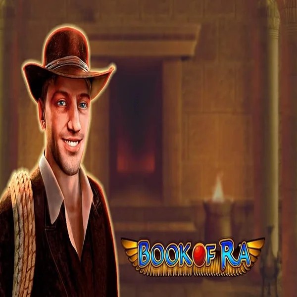 Book of Ra by Greentube, showcased at vipluckscasino.com – game logo
