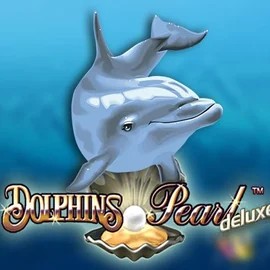 Dolphins Pearl Deluxe online game logo by Novomatic on vipluckscasino.com
