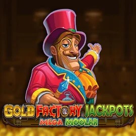 Play Gold Factory Jackpots Mega Moolah slot by Aurum Signature Studios on vipluckscasino.com