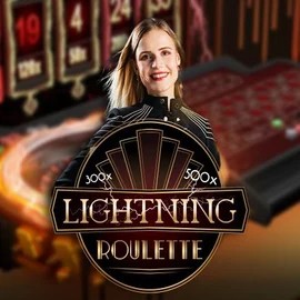 Lightning Roulette slot icon by Evolution, available at VipLuck Casino