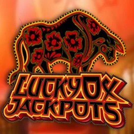 Lucky Ox Jackpots online game logo by Rival on vipluckscasino.com
