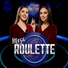 Mega Roulette online game logo by Pragmatic Play on vipluckscasino.com