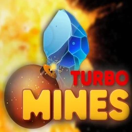 Turbo Mines slot logo by Turbo Games at VipLuck CasinoTurbo Mines