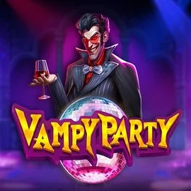 Vampy Party online game logo by Pragmatic Play on vipluckscasino.com