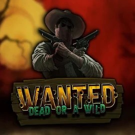 Wanted Dead or a Wild logo by Hacksaw Gaming at VipLuck Casino
